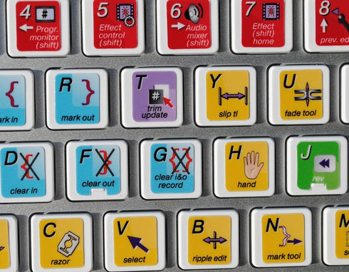 Adobe Premiere Keyboard Stickers Laminated MATT New (11.5 x 13 mm)...