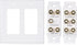Cable Matters Double Gang 5.1 Speaker Wall Plate (Home Theater Wall Plate, Banana Plug Wall Plate) in White...