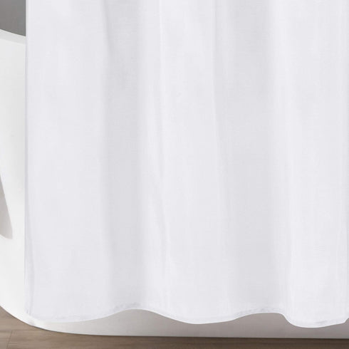 Lush Decor Lillian Shower Curtain, White, 72" x 72\...