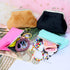 Honbay 4PCS Corduroy Fluffy Artificial Fur Candy Color Coin Purse Kiss Lock Change Purse Fashion Trinkets Pouch Small Women Wallet Clutch Purse...