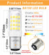 (4-Pack) BA15D LED Double Contact Bayonet Base Sewing Machine Bulb 120 Volts,T3/T4/C7/S6,4W Daylight 6000K,LED 40W Halogen Replacement Bulb,No-Dim...