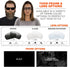 Ergodyne Skullerz Thor Anti-Fog Safety Glasses - Black Frame, Clear Lens...