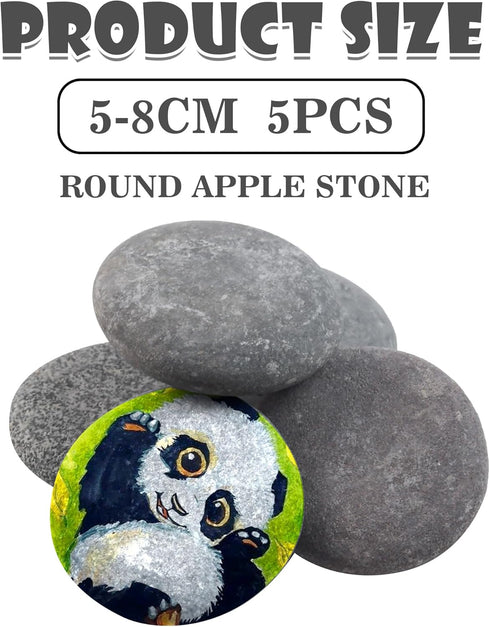 River Rocks for Painting Rock Painting Supplies Rocks to Paint River Rock Paint Flat Stones for Crafts River Stones for Painting Smooth Flat Rocks...