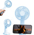 Portable Handheld Fan, Portable Fan Rechargeable, Quiet Personal Fan for Travel Using, White, Blue...
