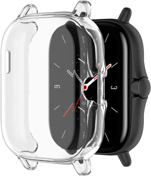 Cases Compatible with Amazfit GTS 2/GTS 2e Smartwatch Men Women Watch Case Soft TPU Shockproof Bumper Cover Screen Protector Case for Amazfit GTS ...