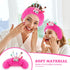 Face Wash Headbands for Women, Plush Spa Hair Bands Makeup Headbands Skincare Headbands Cute Fluffy Creative Hair Accessories for Washing Face, Fu...