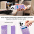 Self Adhesive Card Holders for Back of Phone, Leather RFID Phone Wallet Pockets Stick On, Credit Card Holders Sleeve for Phone Case, Glitter Purpl...