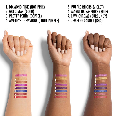 Black Radiance Metalicious Metallic Lipstick Lip Sculptor Jeweled Garnet (Red)...