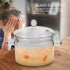 Clear Glass Pot Glass Saucepan with Cover and Handles Clear Cooking Pot Simmer Pot Pan Glass Cookware for Pasta Noodle Soup Milk 1500ml Glass Sauc...