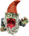 G150028 Zombie Gnome Garden Statue Sculpture, Scary Gnome, Halloween Decoration...