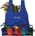 ChicoBag Original Compact Reusable Grocery Bag with Attached Pouch and Carabiner Clip- 4 Pack Blue...