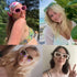 10 Pack Small Rectangle Sunglasses Women Retro Square Glasses Vintage Thick Frame Eyewear Party Glasses Bulk for Women Girls...