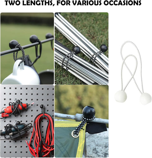 Tarp Clips, 36PCS Heavy Duty Lock Grip Kit Include Tarp Clamps, Carabiner Clips and Bungee Cords Set, Tent Fasteners Clips Holder (Glow)...