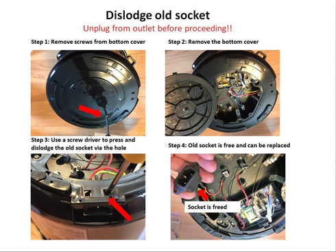 "GJS Gourmet Power Socket Replacement Compatible With Power Cooker XL". This socket is not created or sold by Power Cooker....