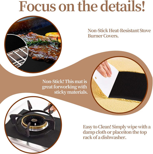 Grill Mats for Outdoor Grill, BBQ Grill Cooking Mat, BBQ Grilling Mat, Non Stick Grill Sheets 17" X 25"?5 Pack...