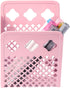 Magnetic Pencil Holder - Magnetic Locker Organizer, 1 Pack Pen Holder Locker Accessories for School and Office (1 Basket Pink)...