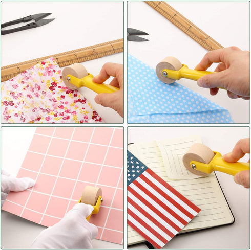 Quilting Seam Roller, Sewing Seam Roller Wallpaper Roller with Easy to Grip Handle for Quilting, Sewing, Print, Ink, Wallpaper, Home Decoration (1...