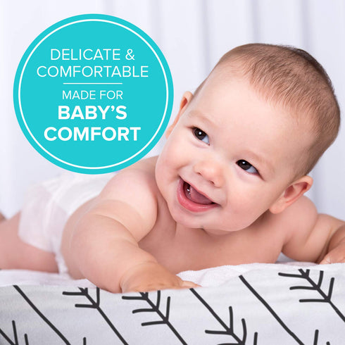 Kushies Baby Fitted Bassinet Sheets - 30 x 18 Bassinet Mattress Mini Crib Sheets - One Direction for Playpen & Bed Side Bassinets Mini Crib Sheet,...