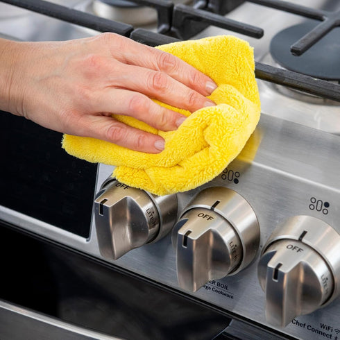 Scrub Daddy 10-Piece Microfiber Towel Set - Gentle Microfiber Cleaning Cloths - Replace Wash Cloths & Cleaning Rags with Lint Free Cloth - Streak-...