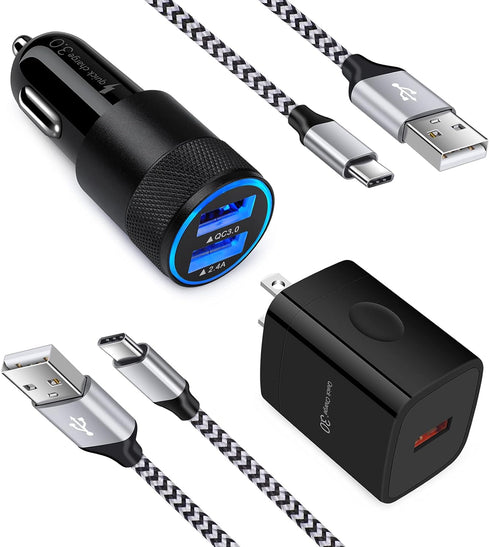 USB C Fast Charger for Samsung Galaxy A55 A35 A15 S24 S23 S22 S21 S20 5G FE Plus Ultra S10 S10e S9 S8 Note 20 10 9 8 A53 A32 A42 A52 A13 A14, Z Fo...