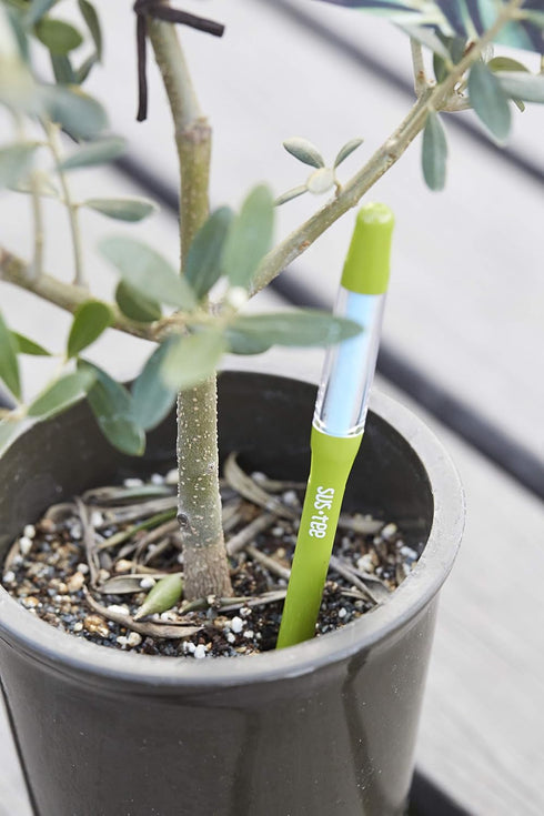 Aquameter (Medium Green Refillable - Bundle of 2) - House Plant Soil Moisture Meter, Humidity Sensor Probe, Water Level Indicator - Best for Indoo...