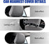 2 PCS Car Seat Headrest Cover, Elastic Full-Surrounding Simple Dust Cover, Breathable Non-Disposable Cleanable Reusable Headrest Anti-Scratch Prot...