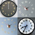 Clock Numerals Kit DIY Digital Clock Numbers Arabic Number and Roman Number for Clock Hands Replacement Parts Clock Accessories in Black Silver Go...