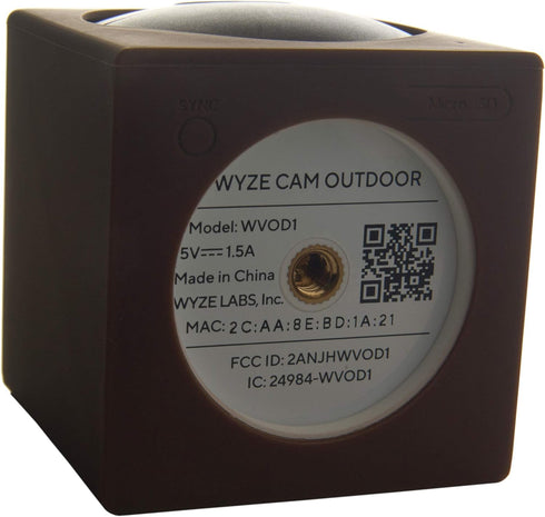 Full-Wrap Silicone Skin for Wyze Cam Outdoor – Protect Every Side of Your Wyze Cam Outdoor with This Premium Silicone Cover (Brown – Does Not Fit ...