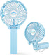 HandFan Portable Fans Battery Operated Handheld Fan Rechargeable USB Desk Fan Foldable for Travel Car Outdoors Home Disney Land (Sky Blue)...