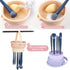 Makeup Brush Cleaner Mat 3 in 1 Silicone Makeup Brush Cleaning Bowl with Drying Holder Brush Cleaning Scrubber Tool Cosmetic Brush Cleaner with Ho...