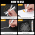 White Paint Pen White Paint Marker - 2 Pack Dual Tip Oil Based White Permanent Markers,Extra Fine Tip & Medium Fine Tip(0.7mm & 3mm),Quick Drying,...