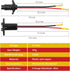 Trolling Motor Plug and Receptacle,12V-24V 10 Gauge 2 Wire Trolling Motor Connector,Male and Female Quick Connect Trolling Motor Socket Compatible...