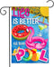 Life is Better at the Pool Garden Flag 12×18 Inch Double Sided Summer Pool Holiday Yard Decoration(B)...