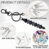 110Pcs Beadable Keychain Bar Set with Colored Beads & A to Z Letter Charms, Beadable Keychains Set Jewelry Making Supplies for DIY Keychain Making...