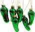 Christmas Pickle Ornament Pack Blown Glass Tree Decoration Gift Boxed, Set of 6...