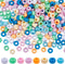 SUNNYCLUE 800Pcs Pony Beads Bulk 6x9mm Large Hole Opaque Pony Bead Pink Blue Green White Colored Plastic Pony Beads for Crafts Jewelry Making Bead...