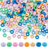 SUNNYCLUE 800Pcs Pony Beads Bulk 6x9mm Large Hole Opaque Pony Bead Pink Blue Green White Colored Plastic Pony Beads for Crafts Jewelry Making Bead...