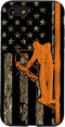 iPhone SE (2020) / 7 / 8 Bow Hunting Tree Stand Deer Hunter American Flag Camouflage Case...