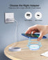 Magnetic Wireless Apple Mag-Safe Charger for iPhone 15/14/13/12 Series, AirPods 3/2/Pro - LED Magnet Pad With Dual Charging Ports......