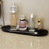 FREELOVE Black Bathroom Tray, Metal Jewelry Trays for Toilet, Rectangle Towel Plate for Tank...
