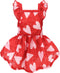 Fitwarm Valentines Day Sweet Heart Dog Dress, Dog Holiday Outfit, Dog Clothes for Small Dogs Girl, Pet Cat Apparel, Red, Pink, Small...