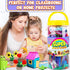FUNZBO Arts and Crafts Supplies for Kids - Kids Craft Kit with Art Supplies & Craft Supplies, Preschool Learning Activities, Crafts for Kids, DIY ...