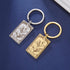 TEAMER Skeleton Tarot Cards Keychains Stainless Steel Amulet Marigold Tarot Card Major Arcana Keyring for Keys Cars Bags...