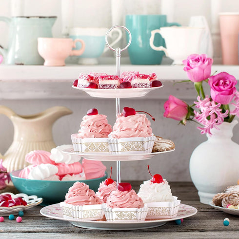300 Pcs Square Cupcake Liners 2.36 Inches Square Baking Cups Brownie Cupcake Cups Square Paper Patterned Cupcake Wrappers for Wedding Baby Shower ...