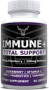 OX NUTRITION 10 in 1 Elderberry, Vitamin C, Zinc, Vitamin E, Vitamin B6, Echinacea, Garlic, Turmeric, L-Glutamine HCL & Lactobacillus Probiotics &...