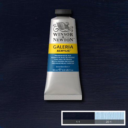 Winsor & Newton Galeria Acrylic Color, 60ml (2-oz) Tube, Prussian Blue Hue...