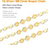 Kyutong 5 Meters Circle Sequins Link Chain Roll Gold Jewelry Chains for Making Jewelry Stainless Steel Chain Bulk with Lobster Clasps and Jump Rin...