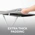 HOME GENIE Ironing Board Cover, Silicone Coating, Full Size Scorch Resistant Padding, Elastic Edge Heavy Duty Iron Pad Covers Standard Boards, Hoo...