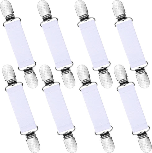 URATOT 8 Pieces Dresses Shawl Clip Retro Sweater Collar Clips Retro Cardigan Clip Shawl Clips Glove Clips Men and Women, White...