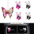 1 Set Butterfly Car Interior Air Freshener Vent Clips, Cute Car Mirror Hanging Accessories with Air Vent Clips,Pink car Accessories for Mirror and...